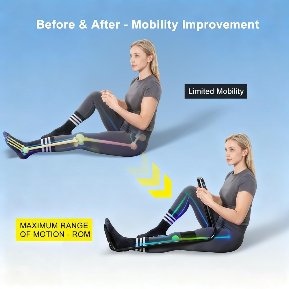 Knee Extension Device, Hamstring Leg Stretcher for Lower Body Flexibility, Im...
