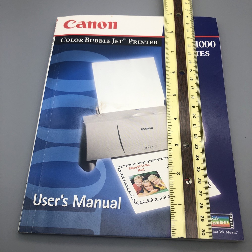 Canon Bubble Jet Printer BJC-1000 User's Manual 1999 Plus Quick Start Guide