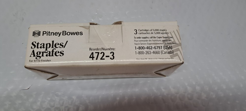 PITNEY BOWES 472-3 STAPLES 5000 COUNT