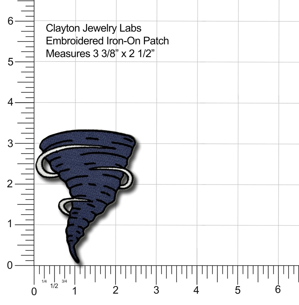 Tornado Embroidered Iron-on Patch