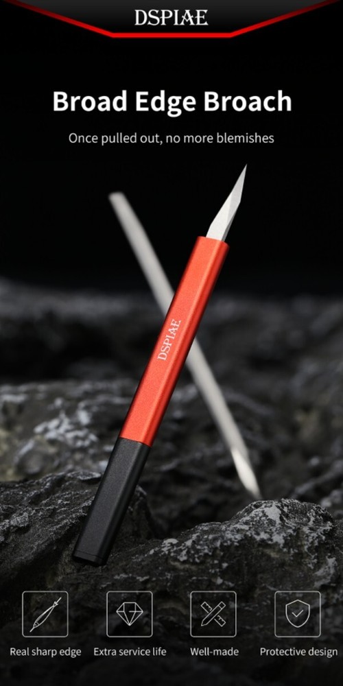 DSPIAE: Broad Edge Utility Knife / Scribber & Bevel Blade - Model Hobby Tool