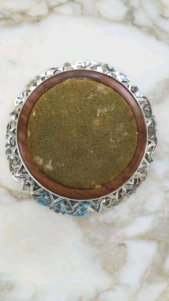 Antique Crown Form Wine Bottle Coaster England
