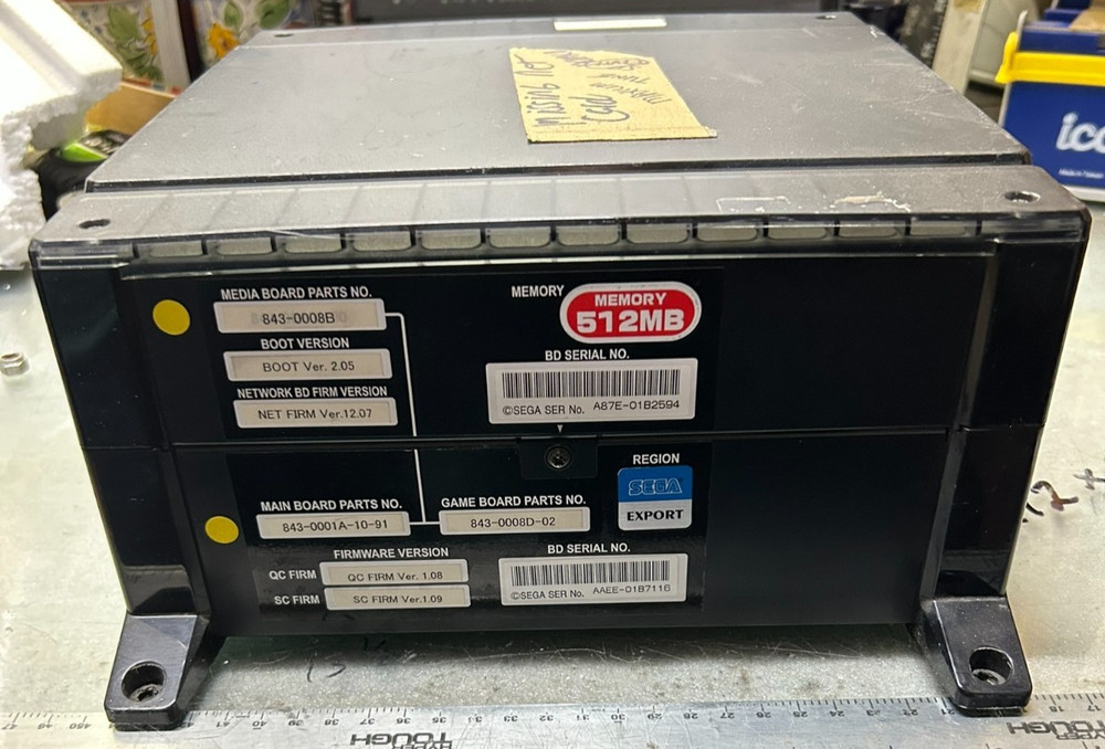 Sega Chihiro system with Maximum Tune 2, missing net card