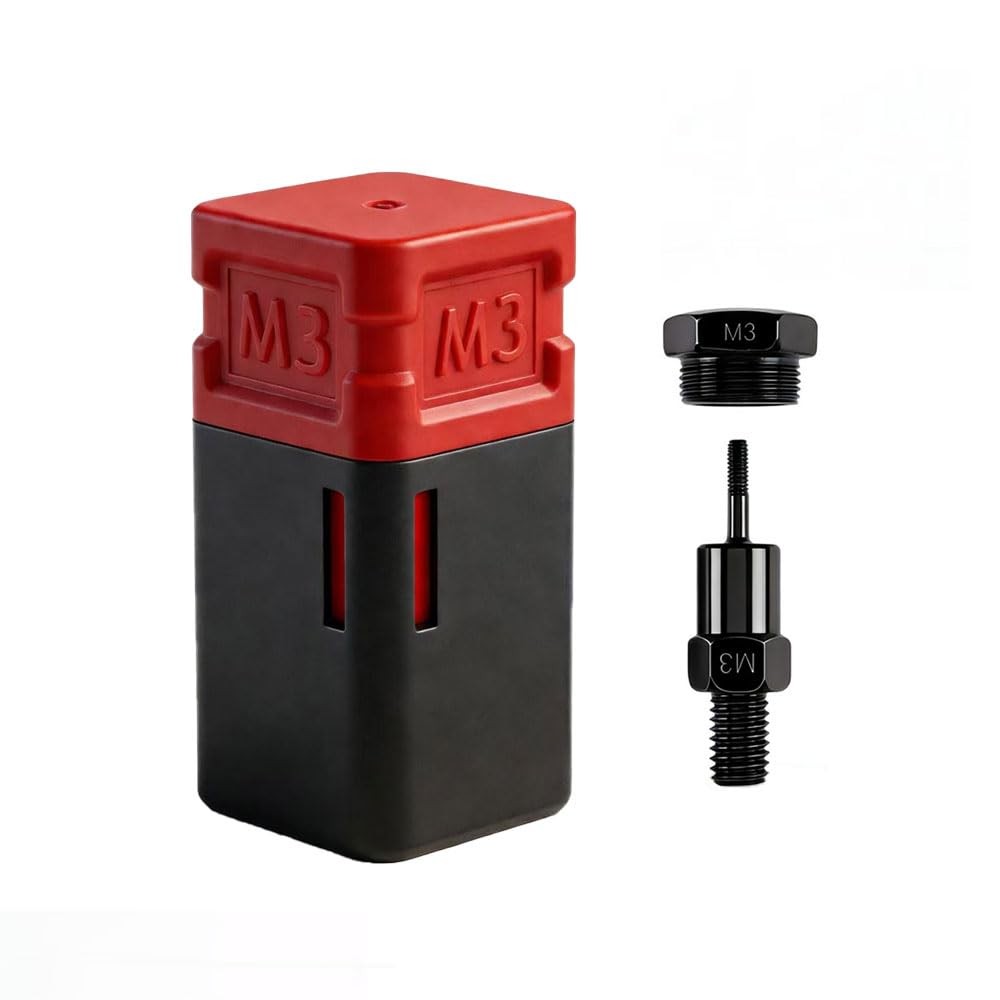 ZIOJOVK M3 Rivet Nut Tool Tip, Replacement Mandrel M3, Red