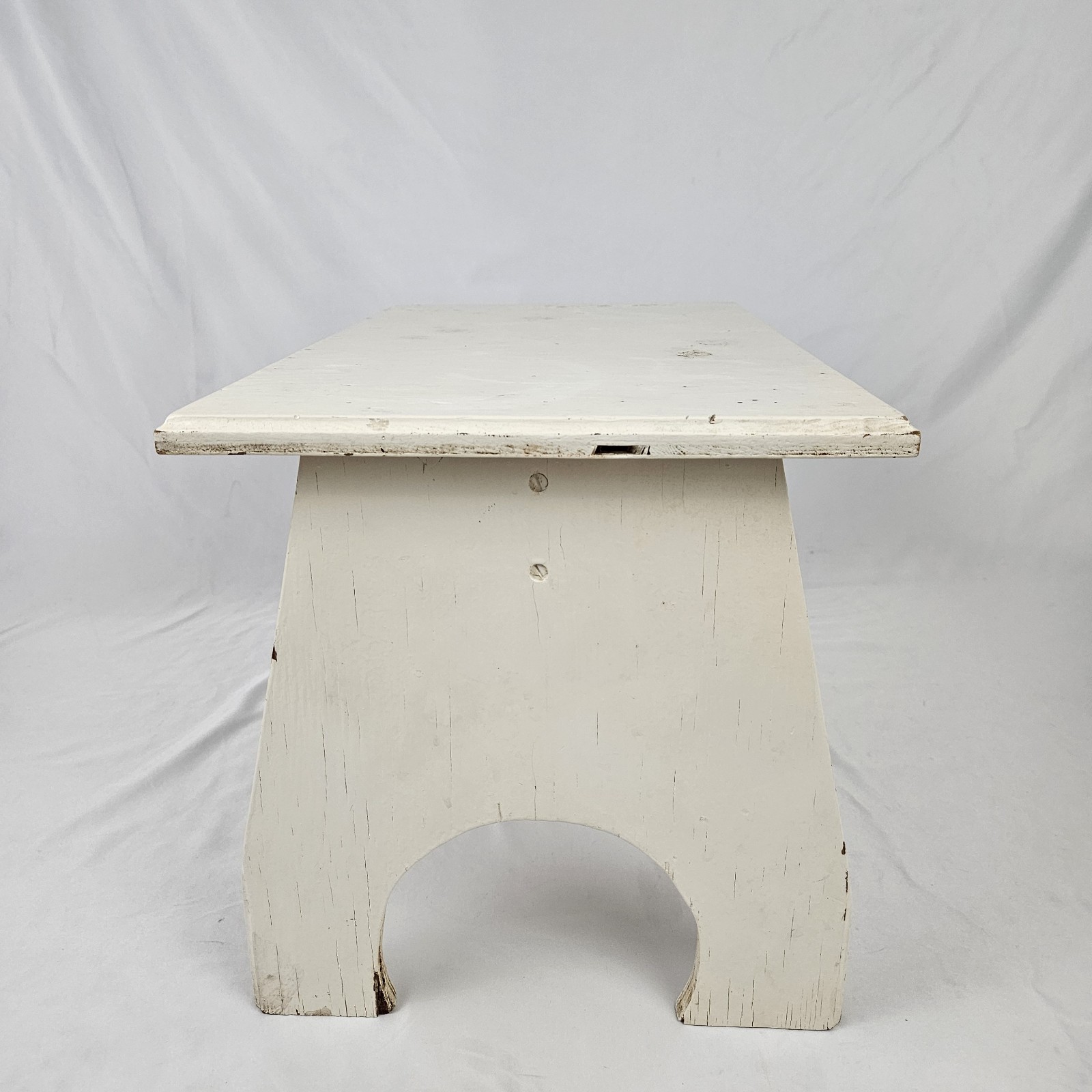 Farmhouse Milking Step Stool Footstool Plant Stand Primitive Painted Wood Vtg