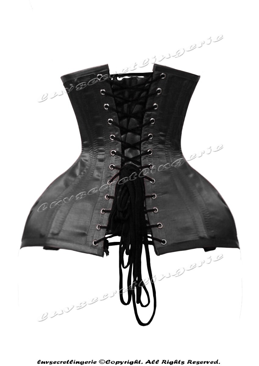 Heavy Duty 26 Double Steel Boned Waist Training Satin Underbust Corset #8862-OT