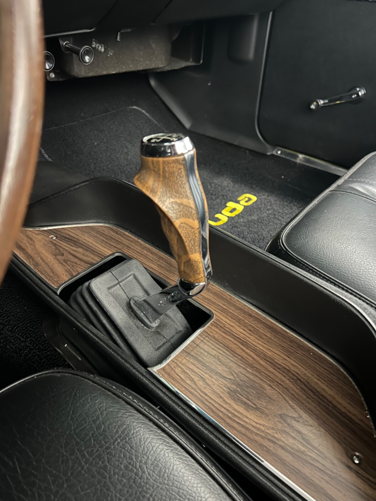 Hand Dyed Wood Grain Pistol Grips & Screws HURST OEM NEW Mopar Shifter Handles