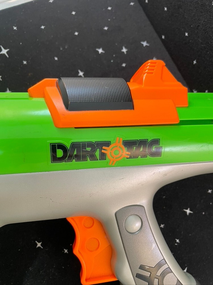 Nerf Green Dart Tag Hyperfire Rotating 10 Barrel Blaster 2005 Hasbro