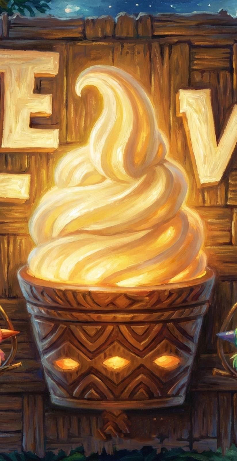 Dole Whip Matte Poster 12x18 Tiki Tropical Wall Art Print