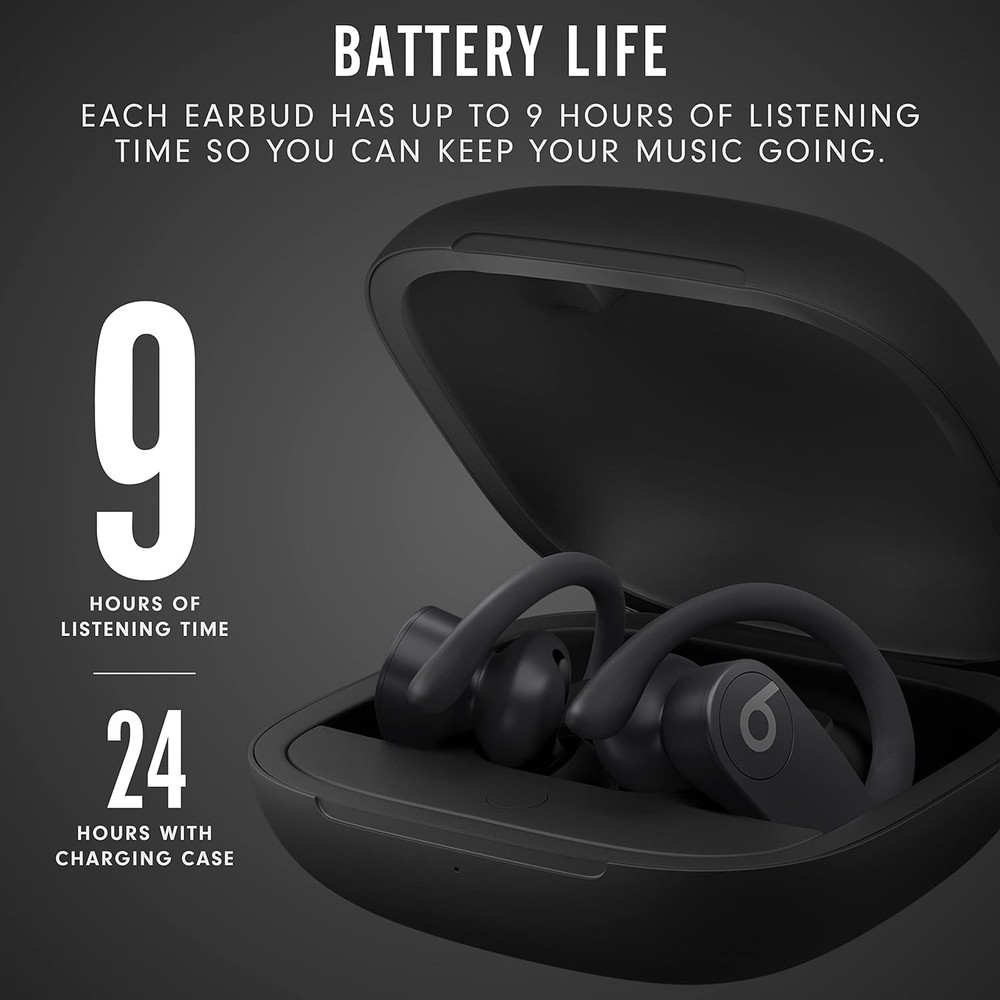 APPLE POWERBEATS PRO WIRELESS EARBUDS - BLACK/GRAY LOGO