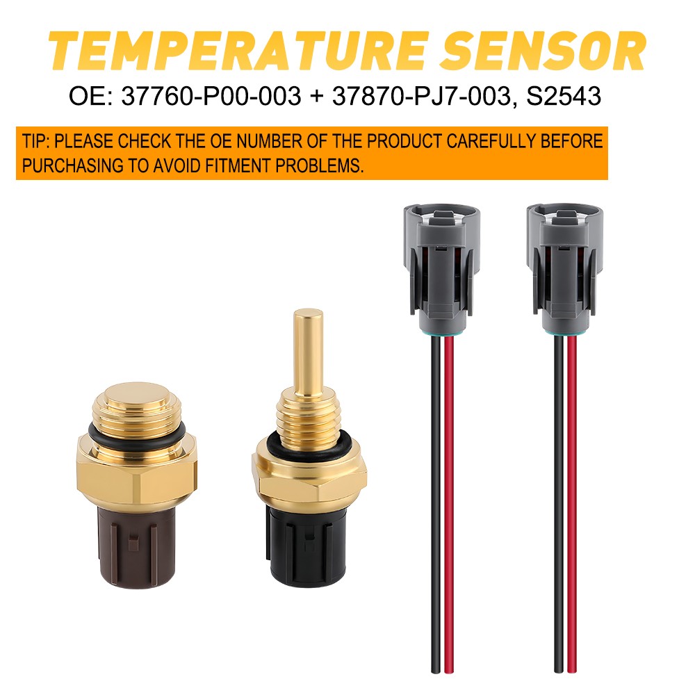 NEW Engine Cooling Fan Temperature Switch&Coolant Temp Sensor For Honda Civic