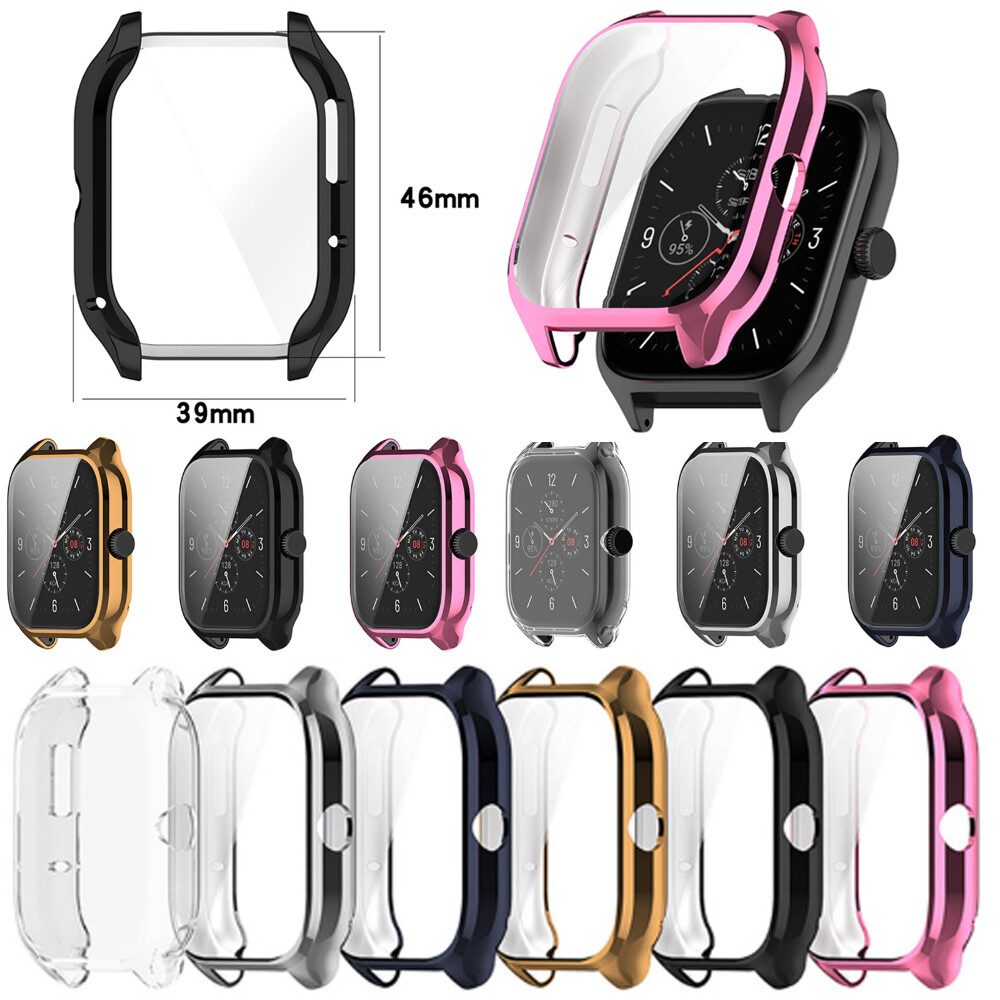 For Amazfit GTS4 Smart Watch Case Full Screen Protector Watch Protective Shell