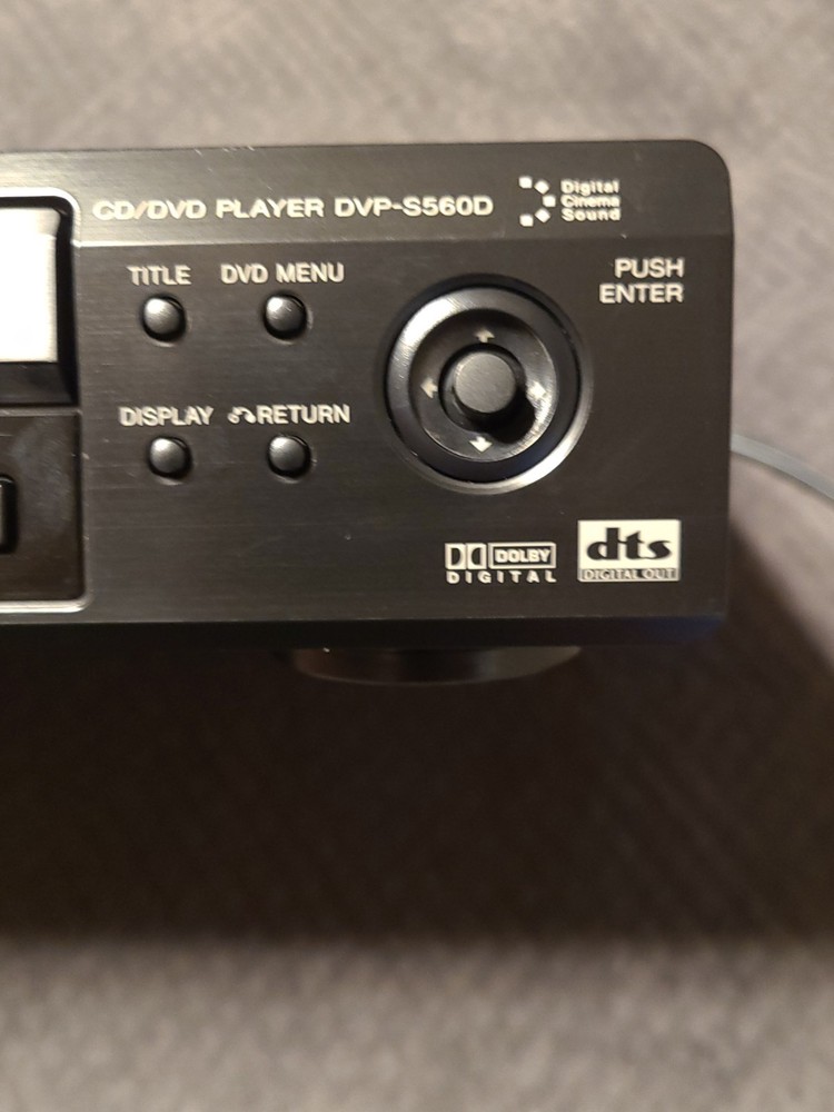Sony DVP-S560D CD/DVD Player Tested/Working No Remote