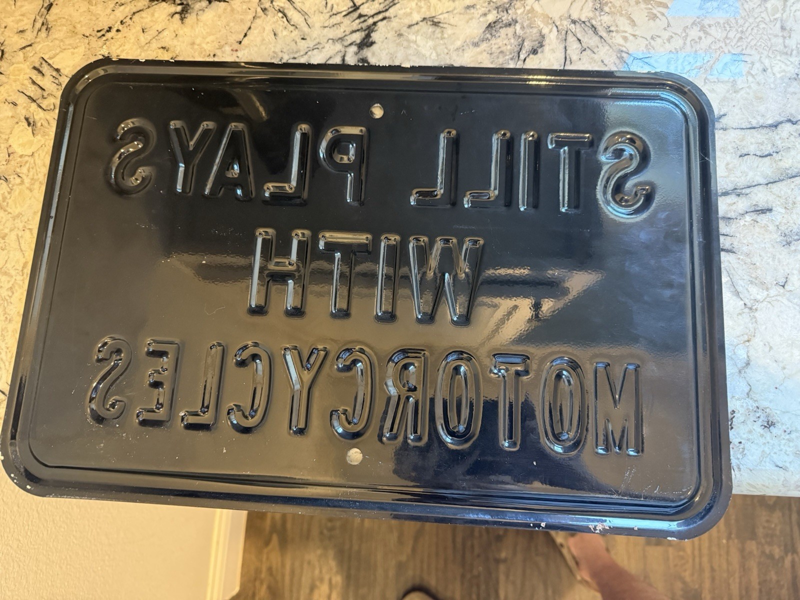 Harley Davidson Still Plays With Motorcycles Metal Sign