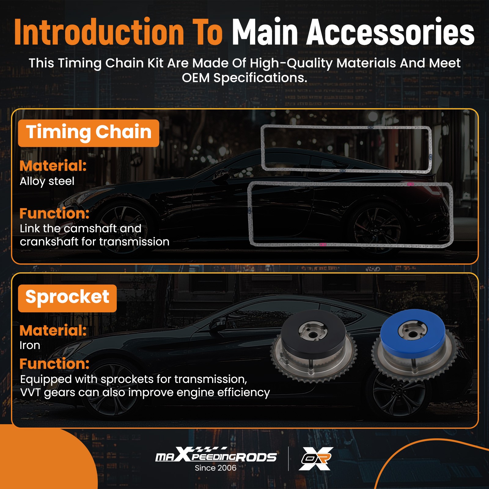 Timing Chain Kit & VVT Selenoid Actuator Oil Water Pump For 09-17 GM 2.4L Ecotec