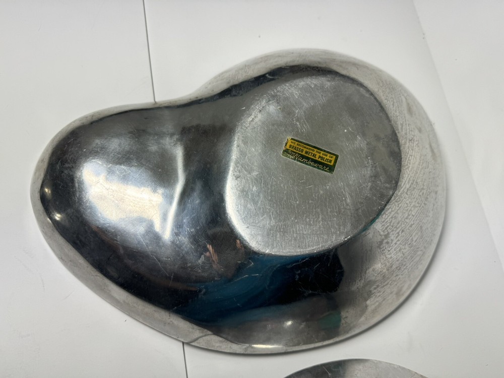 Nambe Chip & Dip Platter And Serving Dish (b92)