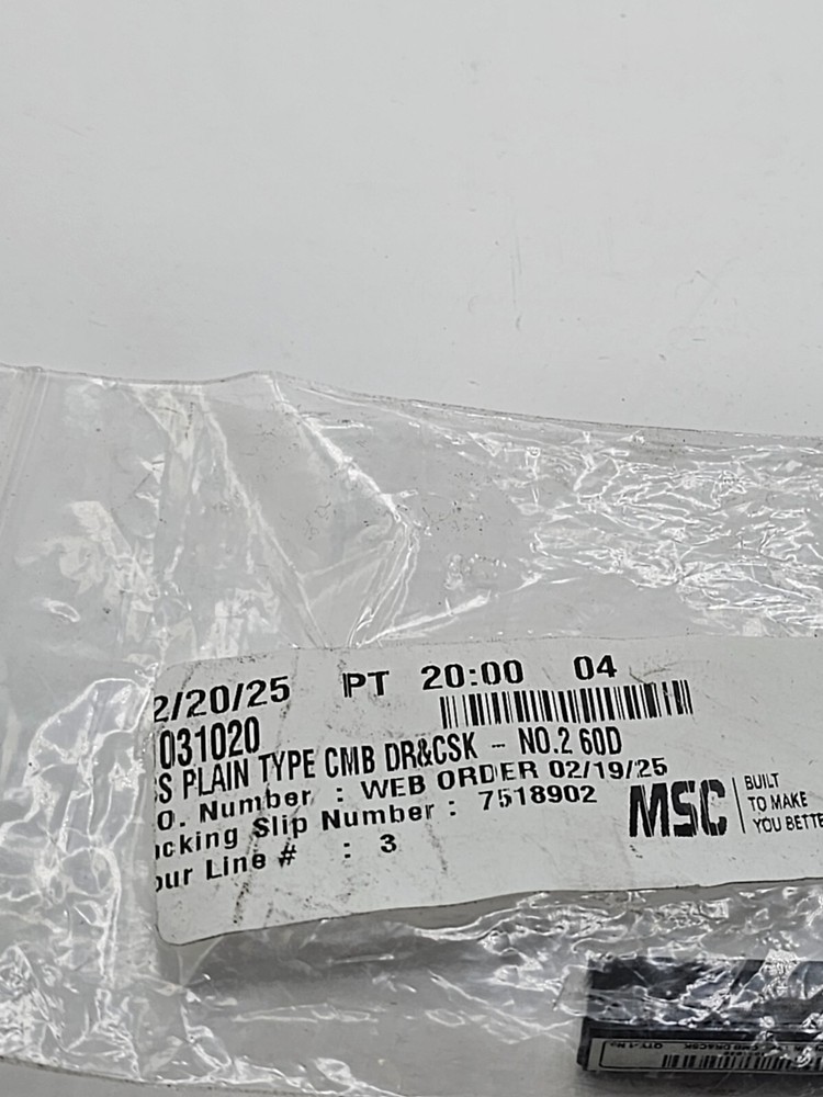 INTERSTATE Double Combined Drill/Countersink #2 HSS 60° 01031020