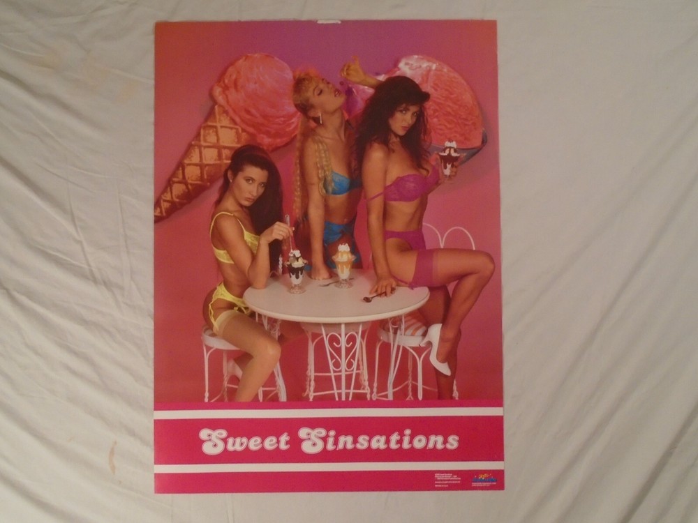 Sweet Sinsations Poster Sexy Ice Cream Girls Pinup About 22 x 34