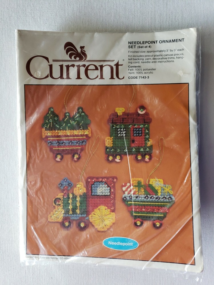 CURRENT ORNAMENTS 7143-3 NEEDLEPOINT Kit NEW