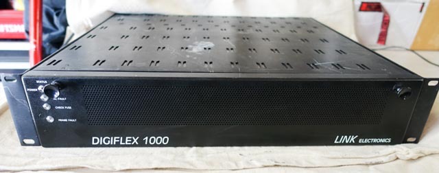 Link Electronics Digiflex 1000 with (x2)1660 cards with backplane installed.