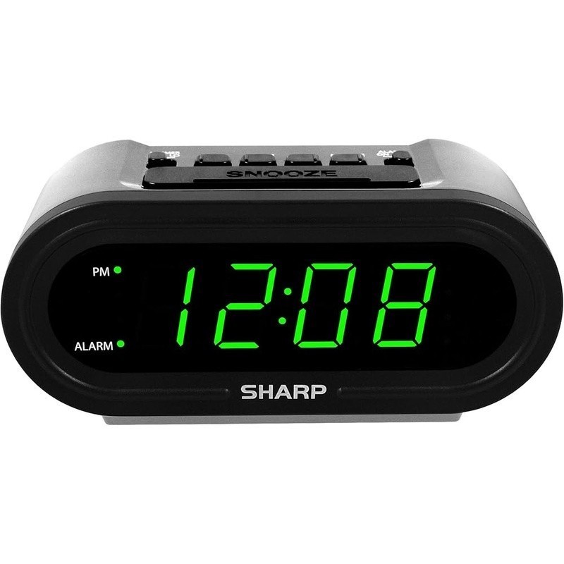 Digital Alarm Clock Automatic Time Set DST Backup Battery Indoor Dimmer Control