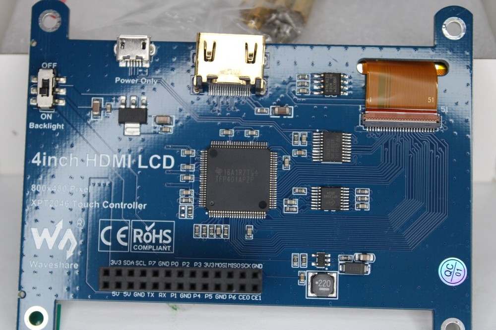 4 inch HDMI LCD IPS Display 800x480 Resistive Touch Screen HDMI AI Raspberry PI