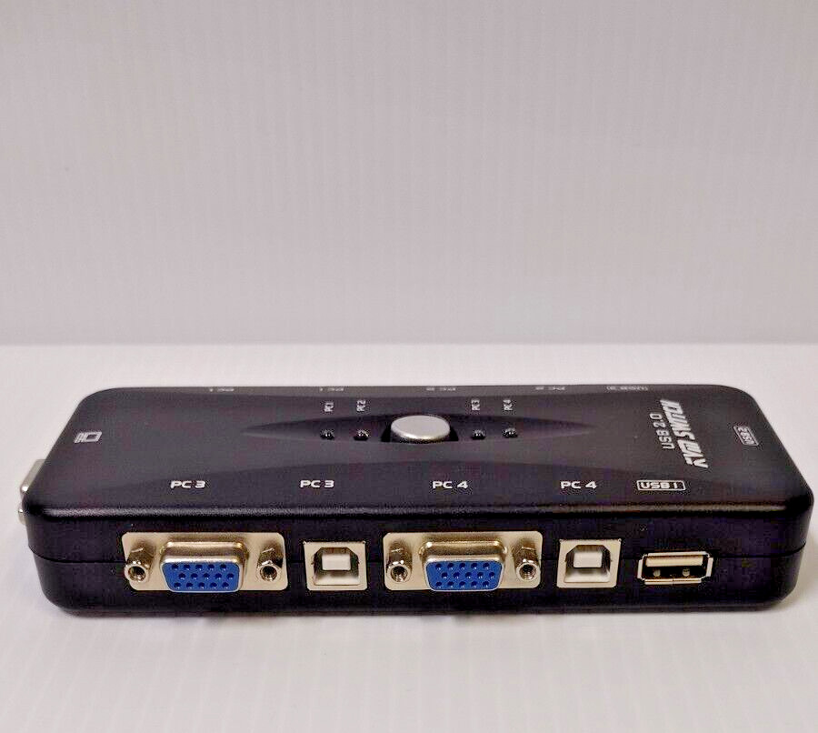 USB KVM SWITCH 4-Port 2.0 USB, NO CABLES