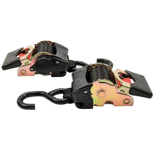 Camco Retractable Tie Down Straps - 2" Width 5.5' Bolt On 50030