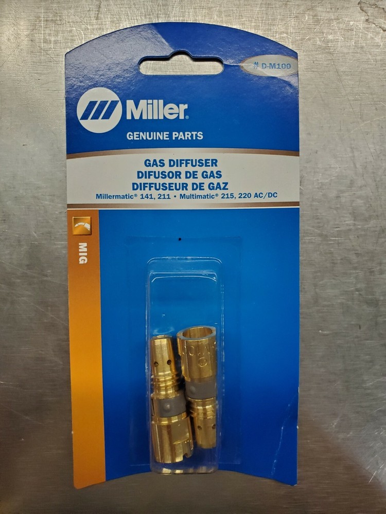 Miller D-M100 Gas Diffuser AccuLock MDX for MDX-100, 2PK