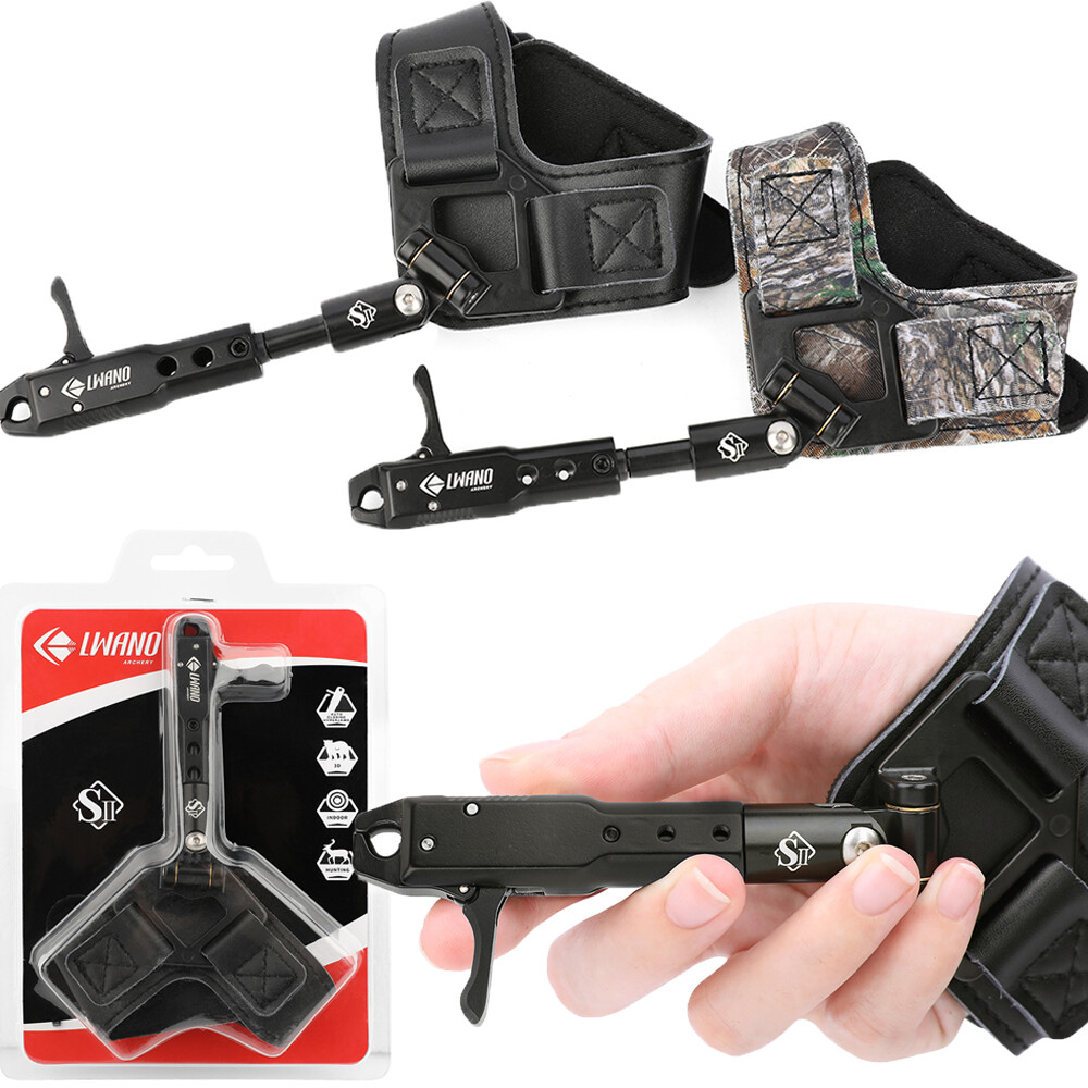 Compound Bow Wrist Release Aid Caliper Strap Thumb Trigger Archery Shooting Hunt