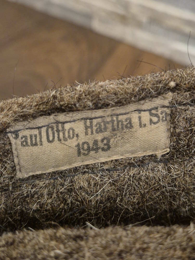 WW2 German Army Winter Sentry Boots, both maker label 1943 made, nice