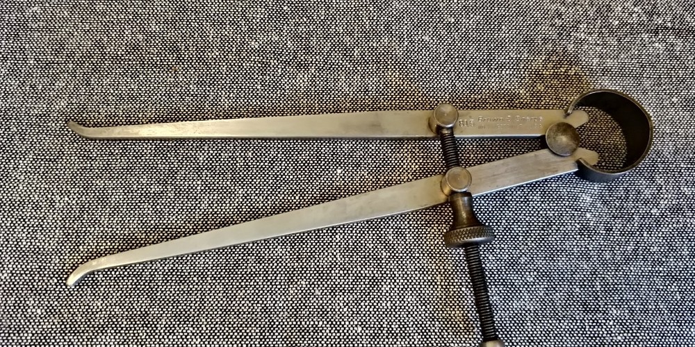 Brown & Sharpe 815 6" INSIDE Calipers, Spring Calipers