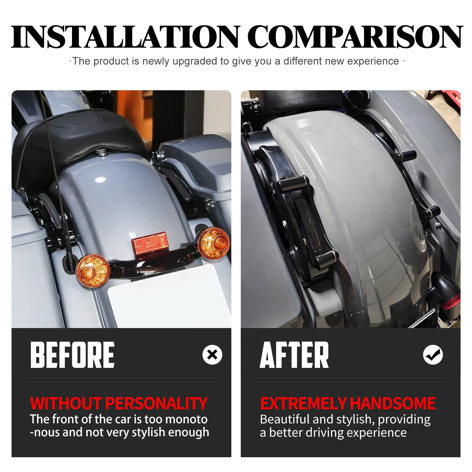 4x Black Docking Hardware Magnet Point Covers Caps For Harley 2009-2025 Touring