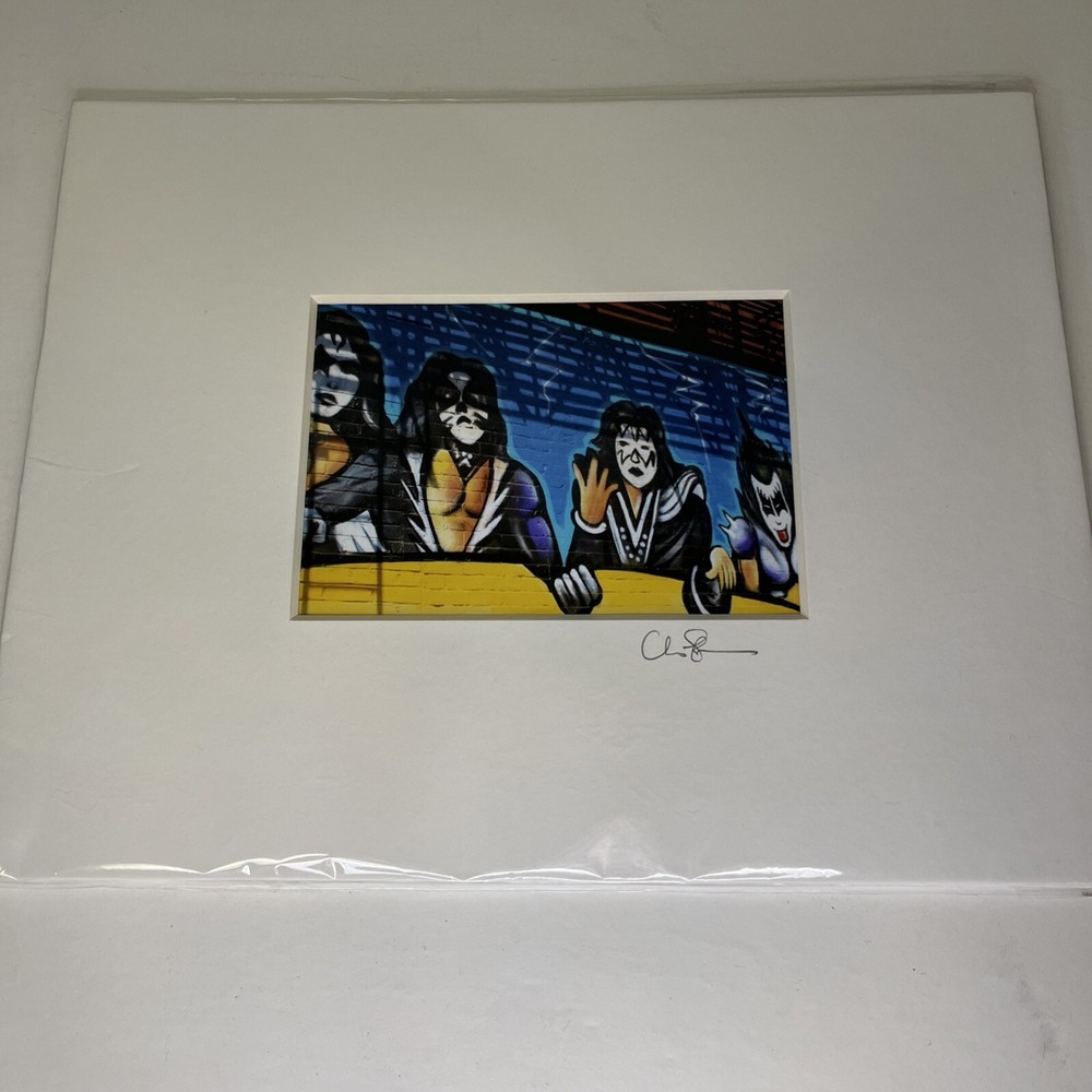KISS Rock Band Art In Matting Unknown Artist