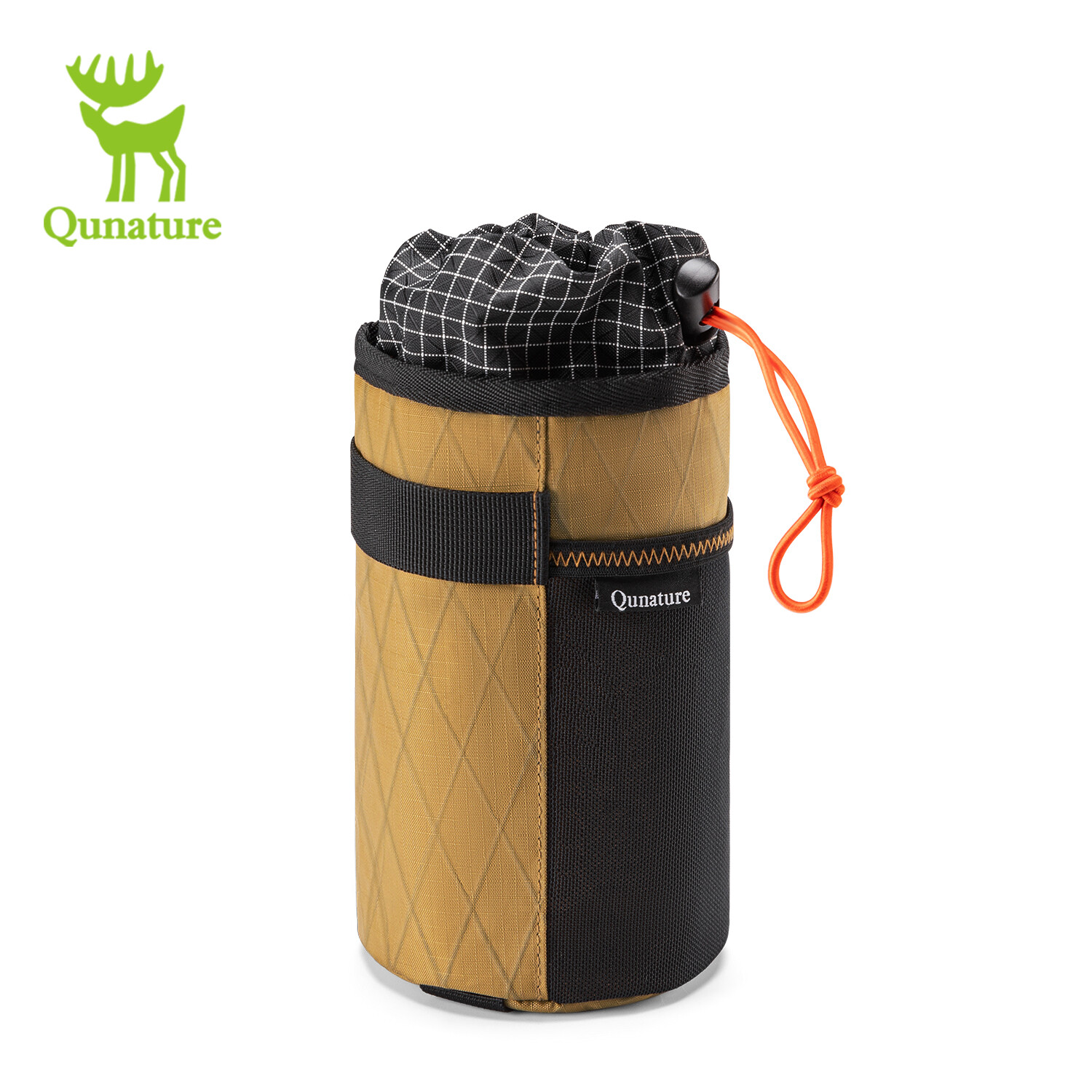 Qunature Bike Handlebar WaterBottle Bag DrinkCup Holder Front Insulated Stem Bag