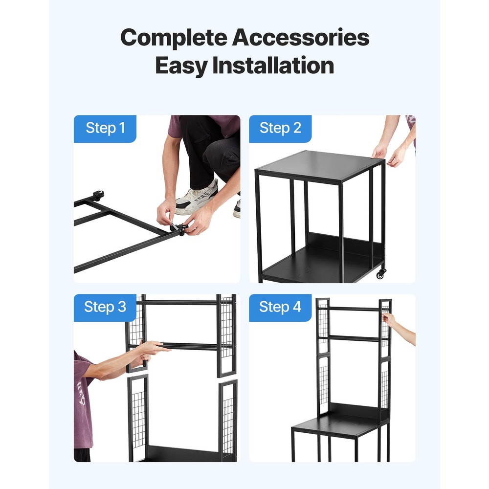 3D Printer Filament Storage Rack 4-Tier 3D Printer Stand with Storage