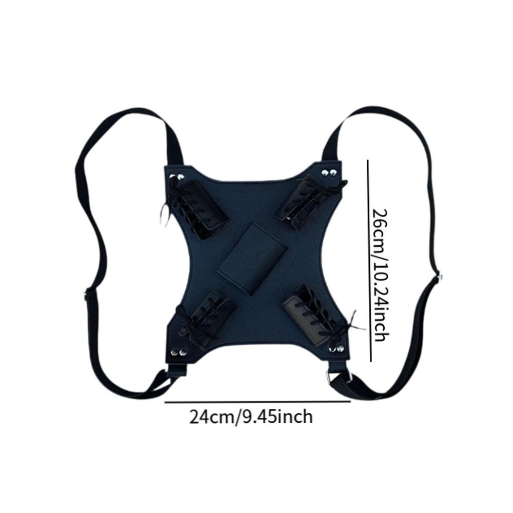 Double Sword Harness Double Scabbard Samurai Back Strap