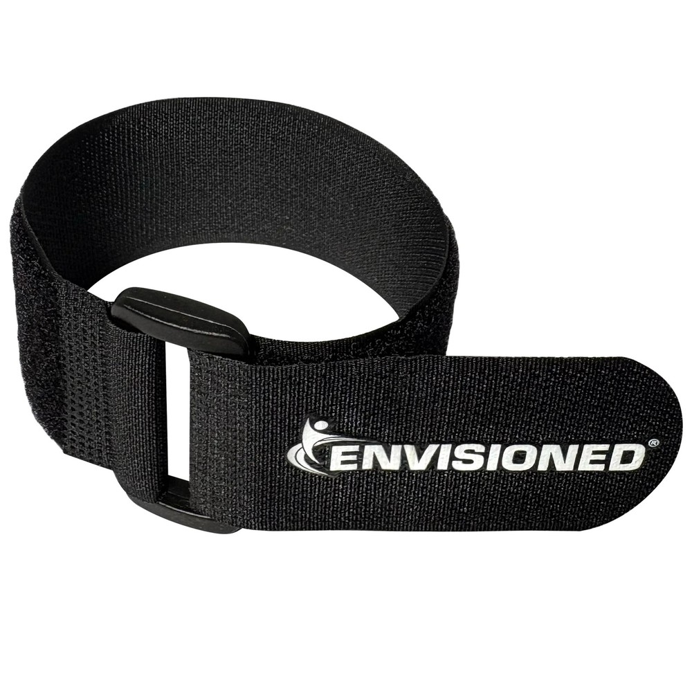Cinch Straps 2"x30" 6-Pack, Strong Hook & Loop Securing Straps (Black)