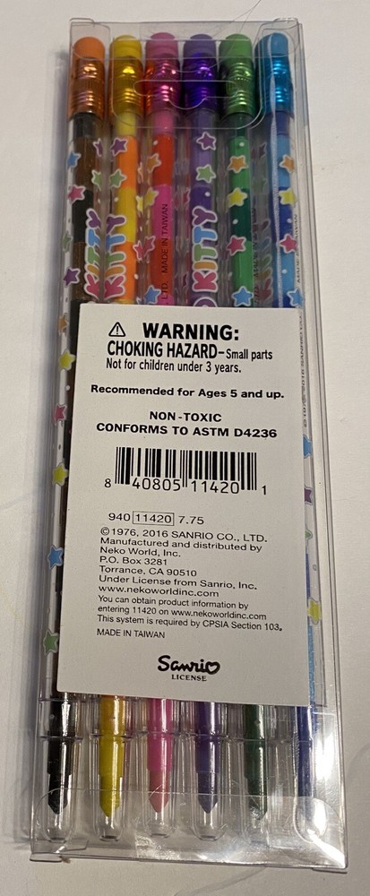 Hello Kitty Erasable Crayons: Colorful