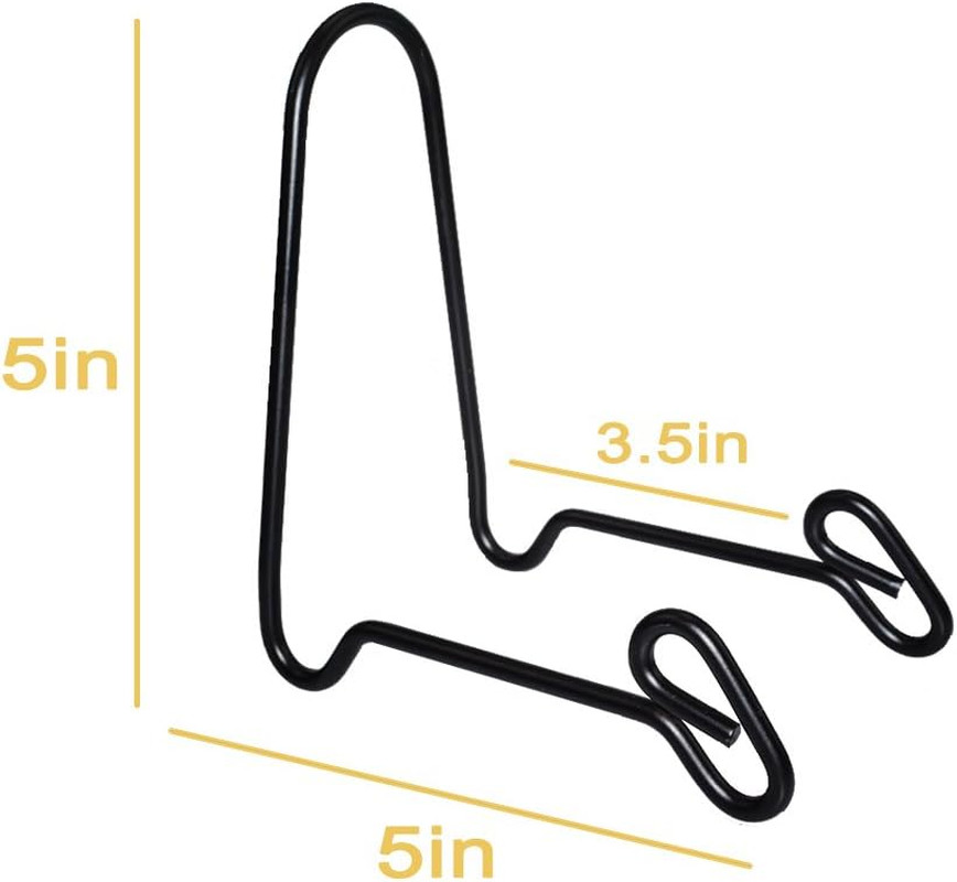 2 Pack Display Stand Easel Iron Bowl Stands for Display Medium Deep B