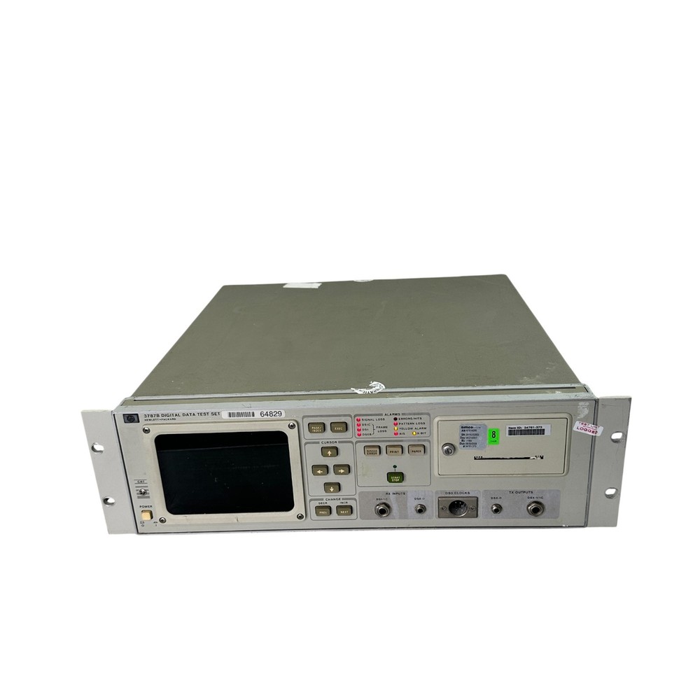 Agilent / HP 3787B Digital Data Test Set / BERT – DS1 / DDS / 3.152 Mbps Used