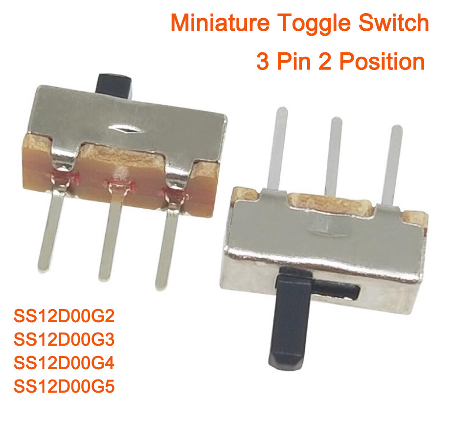 Toggle Switch SS12D00G2/G3G4/G5 SPDT 1P2T 3P 2 Position PCB Panel Slide Switch