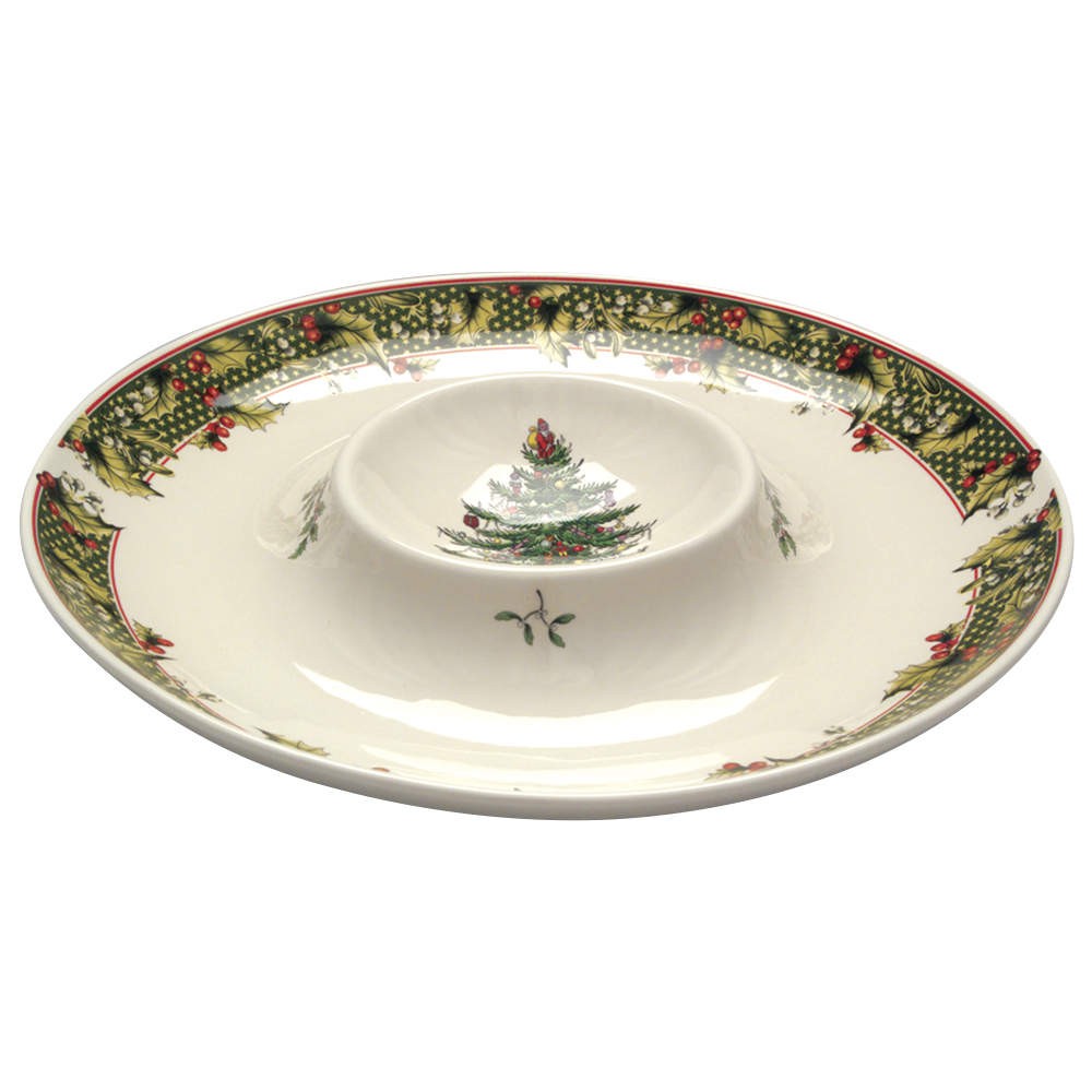 Spode Christmas Tree 2006 Annual 1pc Chip/Dip 5770155