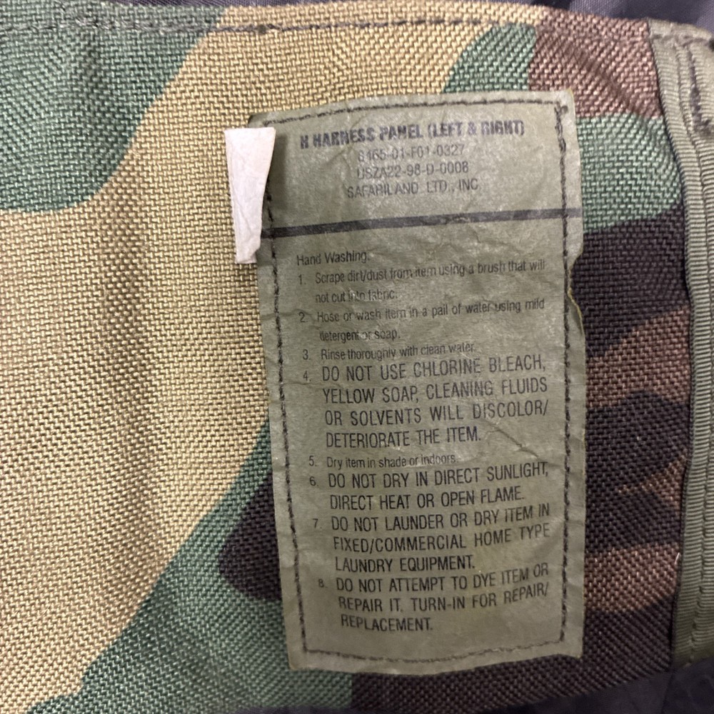 USGI Spear Special Forces H Harness Left And Right Panel - BDU Pattern