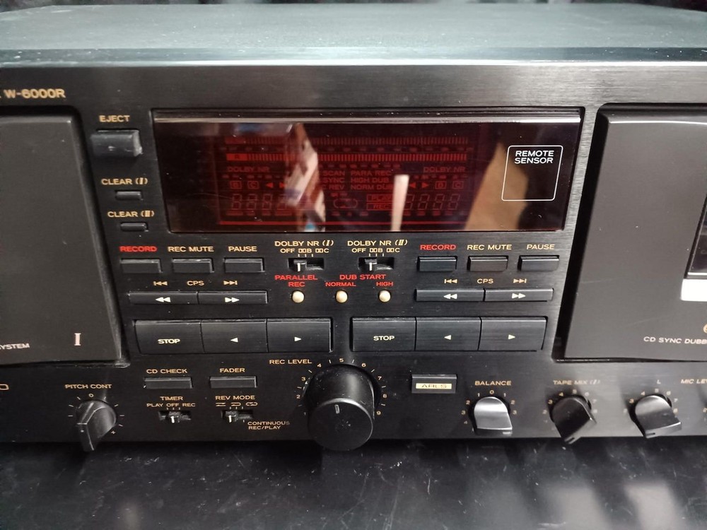 TEAC Cassette Deck W-6000r Junk Used