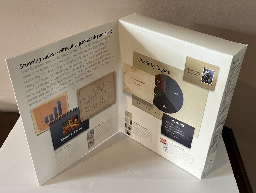 New Unopened Apple Presentation Software Keynote 2003 Mac M8822Z/A