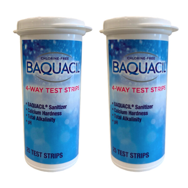 Baquacil 4 Way Test Strips Qty: 25 - 2 Pack
