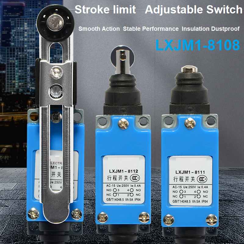 Stroke limit Switch LXJM1-8108 Mechanical Contact Momentary Roller Micro Switch