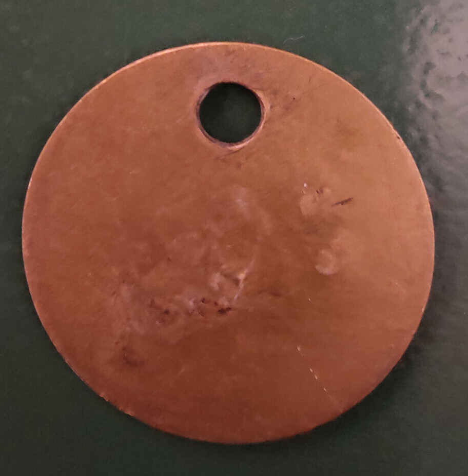 GRIMETHORPE Colliery Pit Check Tally - marked GRIMETHORPE COLLIERY 133