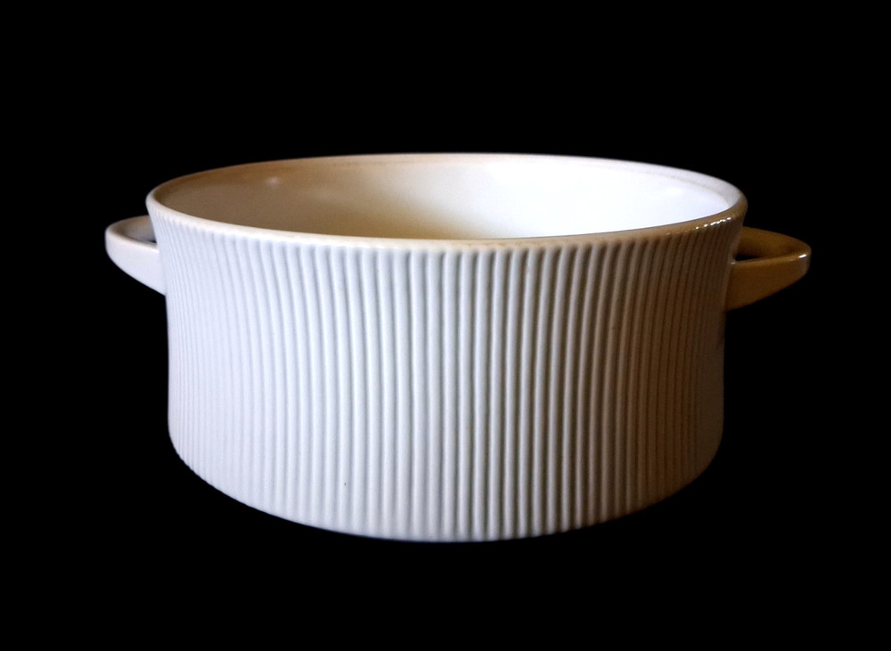 Cordalite EASTERLING Ribbed Casserole Baking Dish MCM 7.5" Diameter